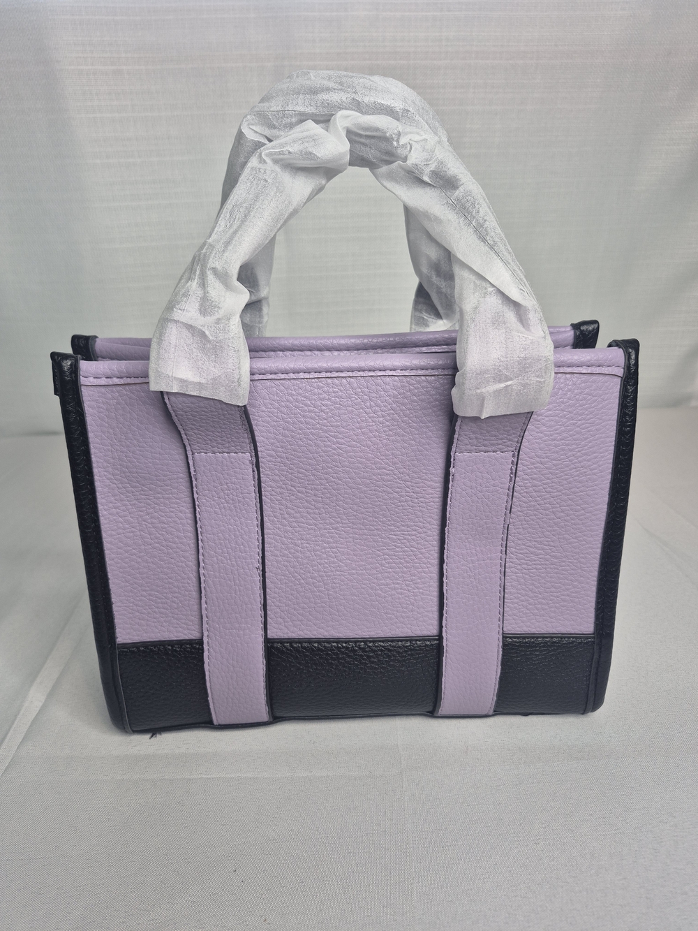 Fashion Lavender & Black Tote Bag NWOT - Picture 4 of 12